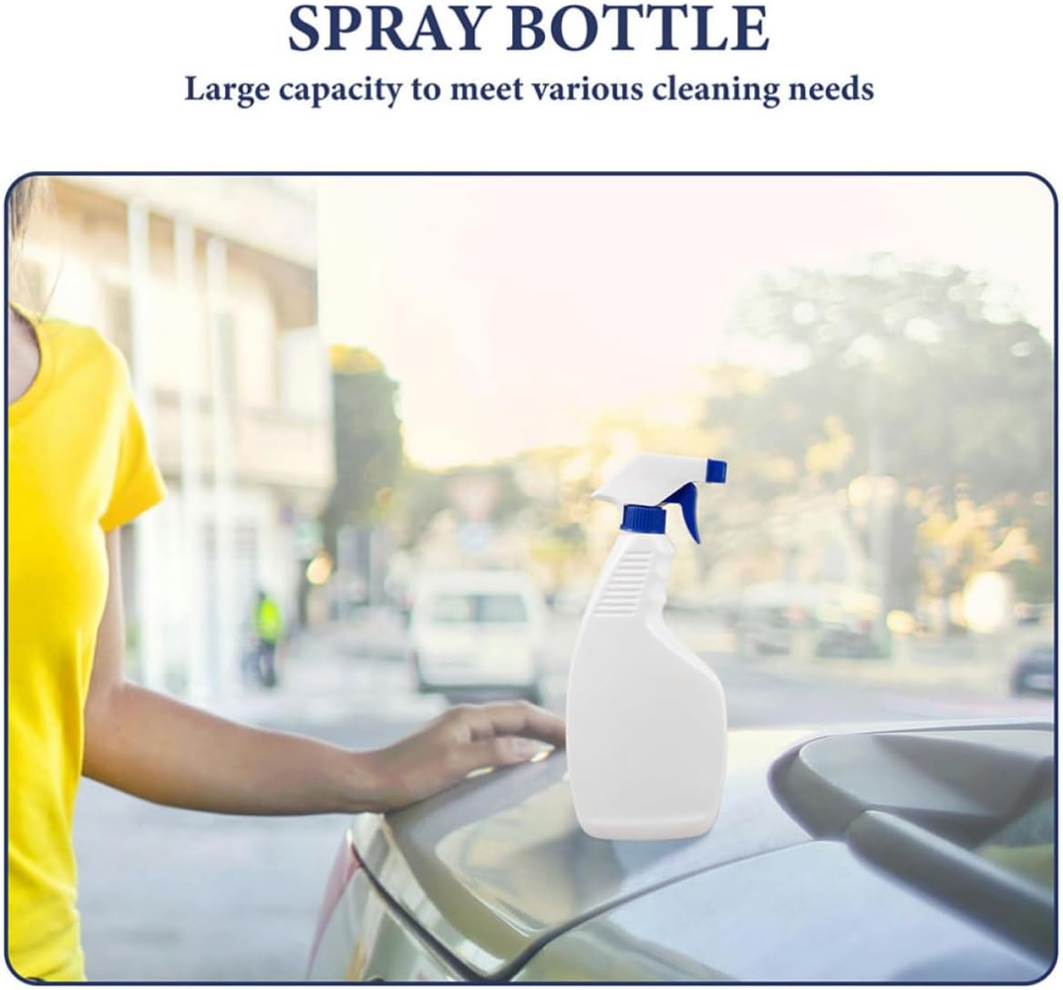 Plastic Spray Bottles for Cleaning Solutions 8pcs with Ergonomic Design 500ml Reusable Water Sprayer Bottles for Household and Commercial Use