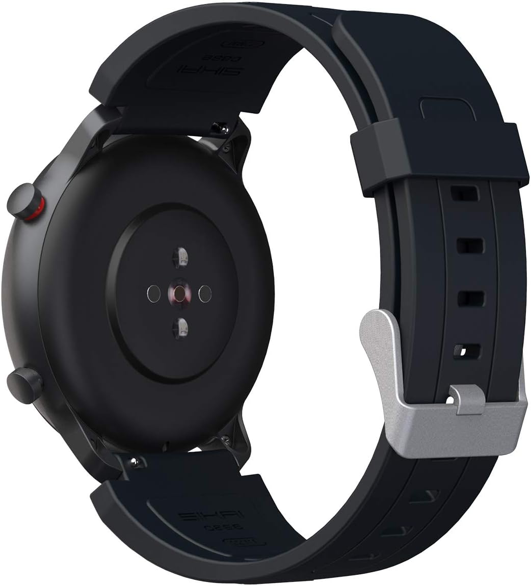 SIKAI 22mm Soft Silicone Band for TicWatch Pro 3 Replacement Strap Skin-Friendly Breathable Band for TicWatch Pro 3 / TicWatch Pro 2020 / TicWatch Pro 4G LTE/TicWatch GTX Smartwatch (Black) : Cell Phones & Accessories