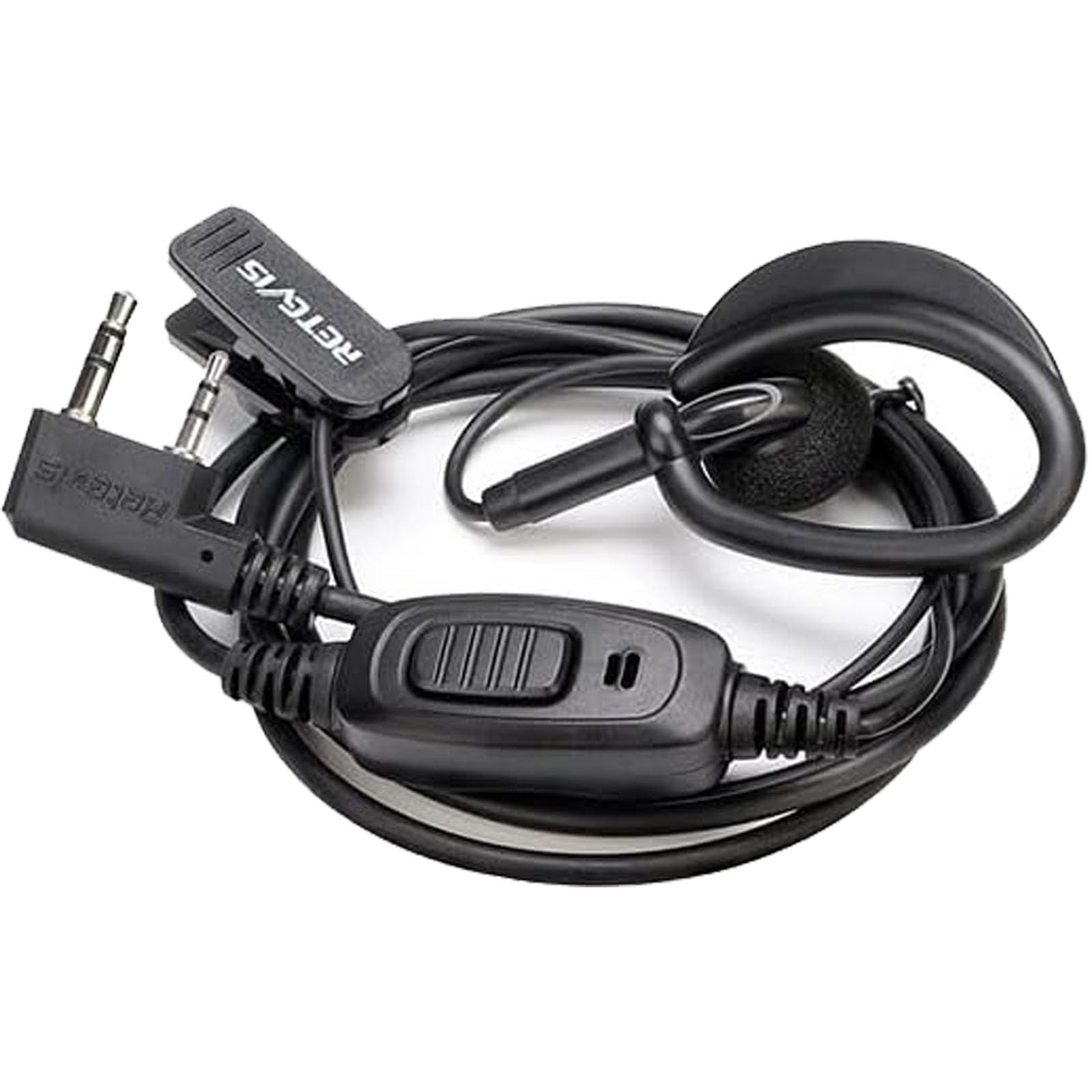 Retevis RT68 - Auricolari Walkie Talkies con microfono, 2 pin per radio bidirezionale Retevis H-777 5R BF-888S UV-5R (confezione da 10)