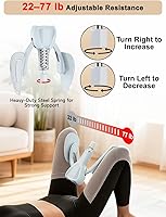 Vista 3 de Pelvic Floor Exercise Devices 77 lb Adjustable Kegel Inner Thigh Exerciser and Hip Trainer Workout Equipment for Home Postpartum Recovery Women Men