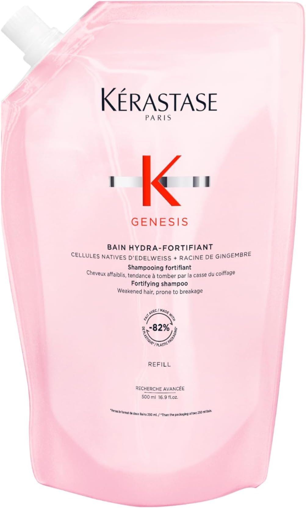 Genesis, Nourishing & Fortifying Shampoo, For Weakened Hair, With Ginger Root & Edelweiss Flower, Bain Hydra-Fortifiant