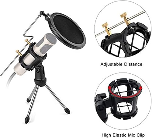 Miniatura 4 de Soporte universal clip antivibraciones para micrófono Eggsnow AKG D230, Senheisser ME66, Rode NTG-2, NTG-1, Audio-Technica AT-875R