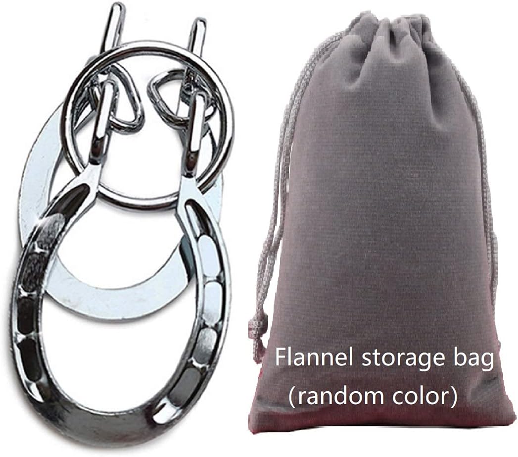 SHUYUE Classical Metal Horseshoe Puzzle Traditional Brain