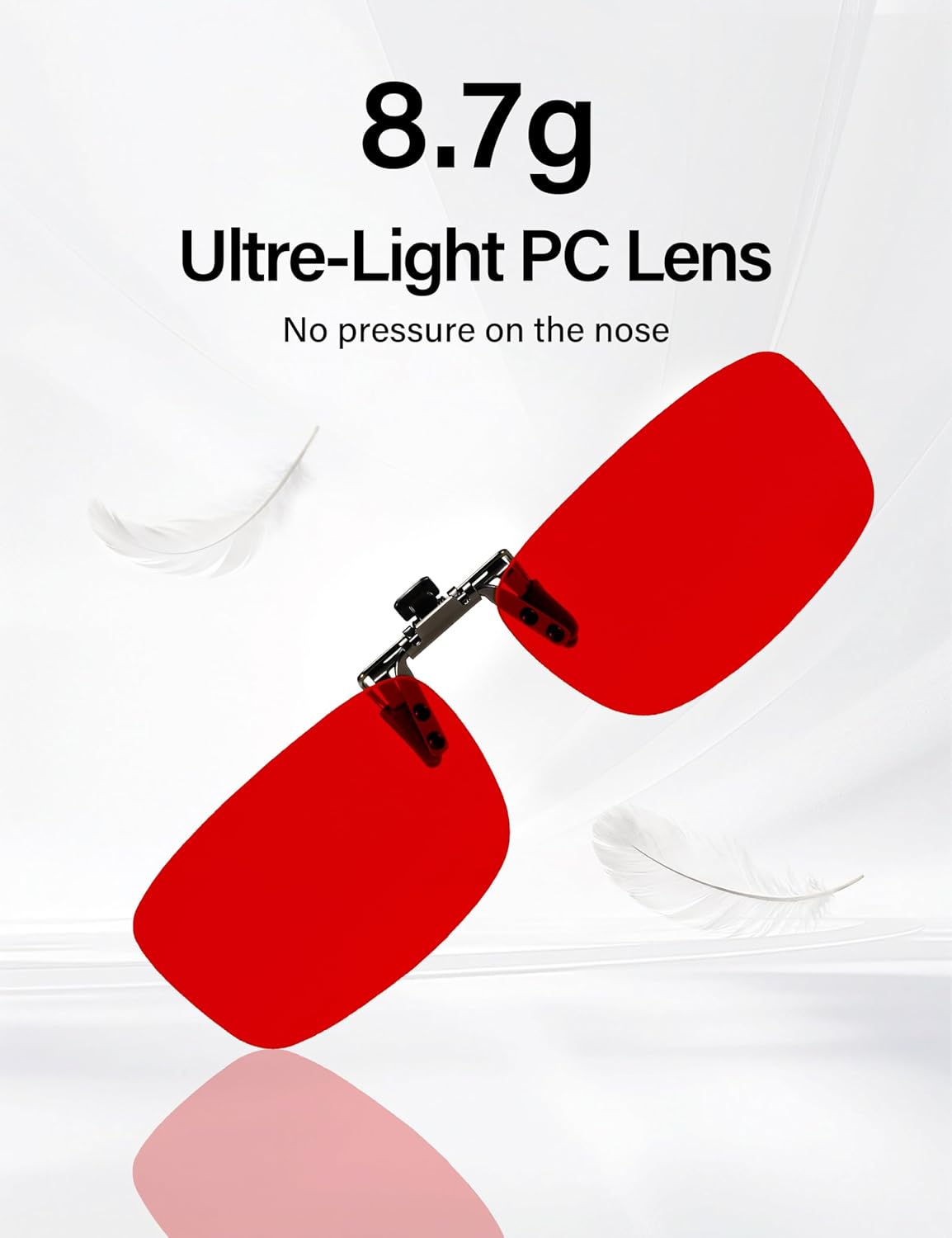 Slocyclub Clip On Blue Light Blocking for Women and Men,Flip-Up Design for Computer, TV, Gaming Reduces Eye Strain - Image 5