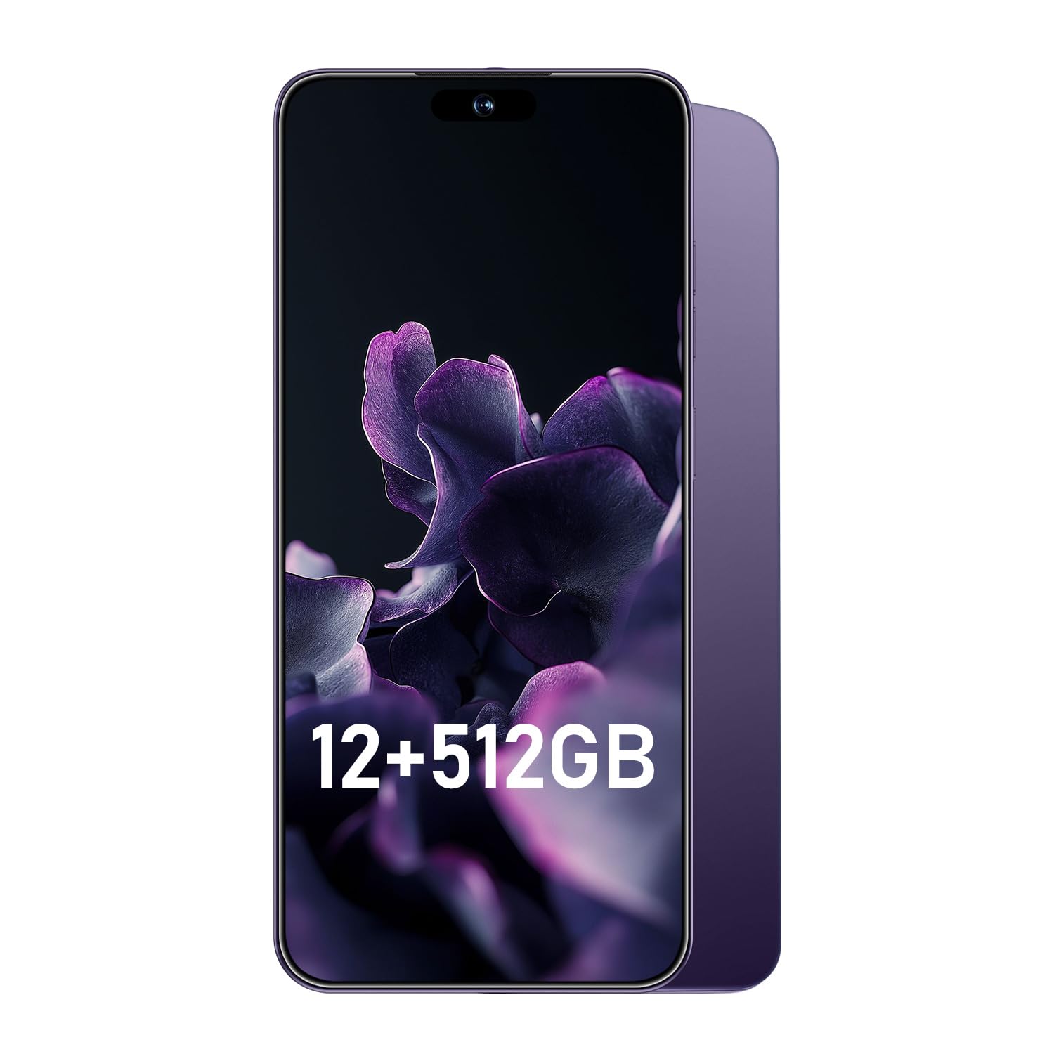 Unlocked 16PROMA X Smartphone: 6.99" HD+ Display, 7000mAh Long-Lasting Battery, 12GB+512GB Massive Storage, 108MP AI Camera, High Performance Android Phone for Gaming & Work (Deep Purple)