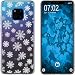 Produktbild PhoneNatic Case kompatibel mit Huawei Mate 20 Pro Silikon-Hülle X Mas Weihnachten Schneeflocken M2