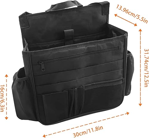 Miniatura 6 de Boczif Organizador de asiento trasero de automóvil, bolsa de almacenamiento colgante para asiento de pasajero, organizador de asiento delantero de