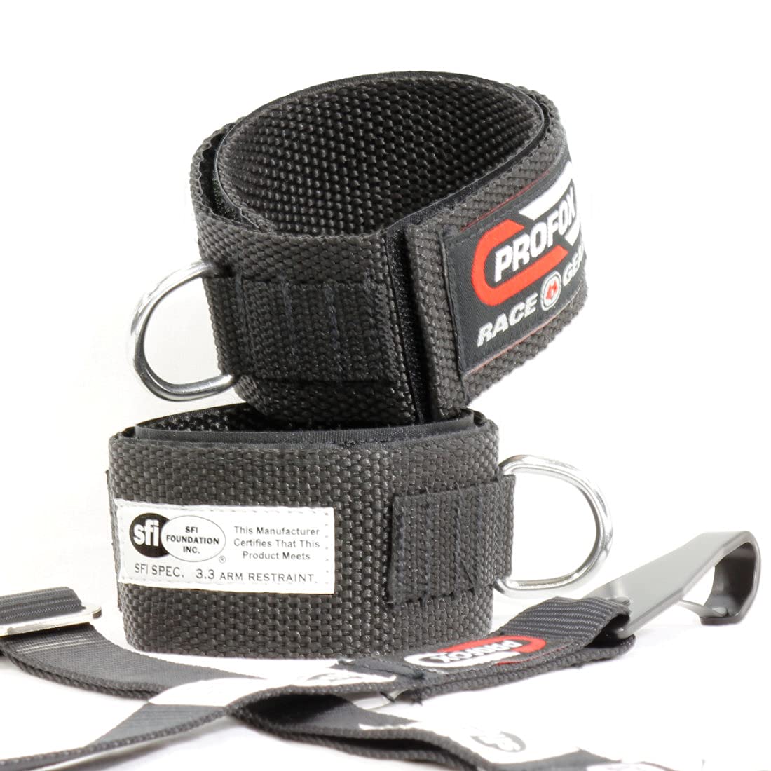 PROFOX Arm Restraints for Racing SFI 3.3 (KN896, Adult, Black, Y-Type)