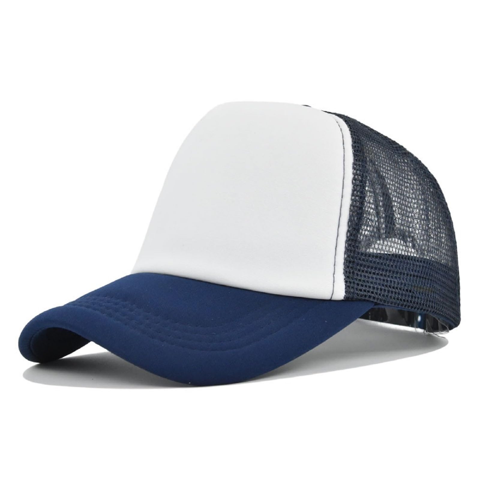 HaloHorus Retro Sponge Trucker Hat for Unisex, Classic Adjustable Mesh Baseball Cap for Running, Hiking, Workout, Fishing, Sp-navy, One Size — image 1
