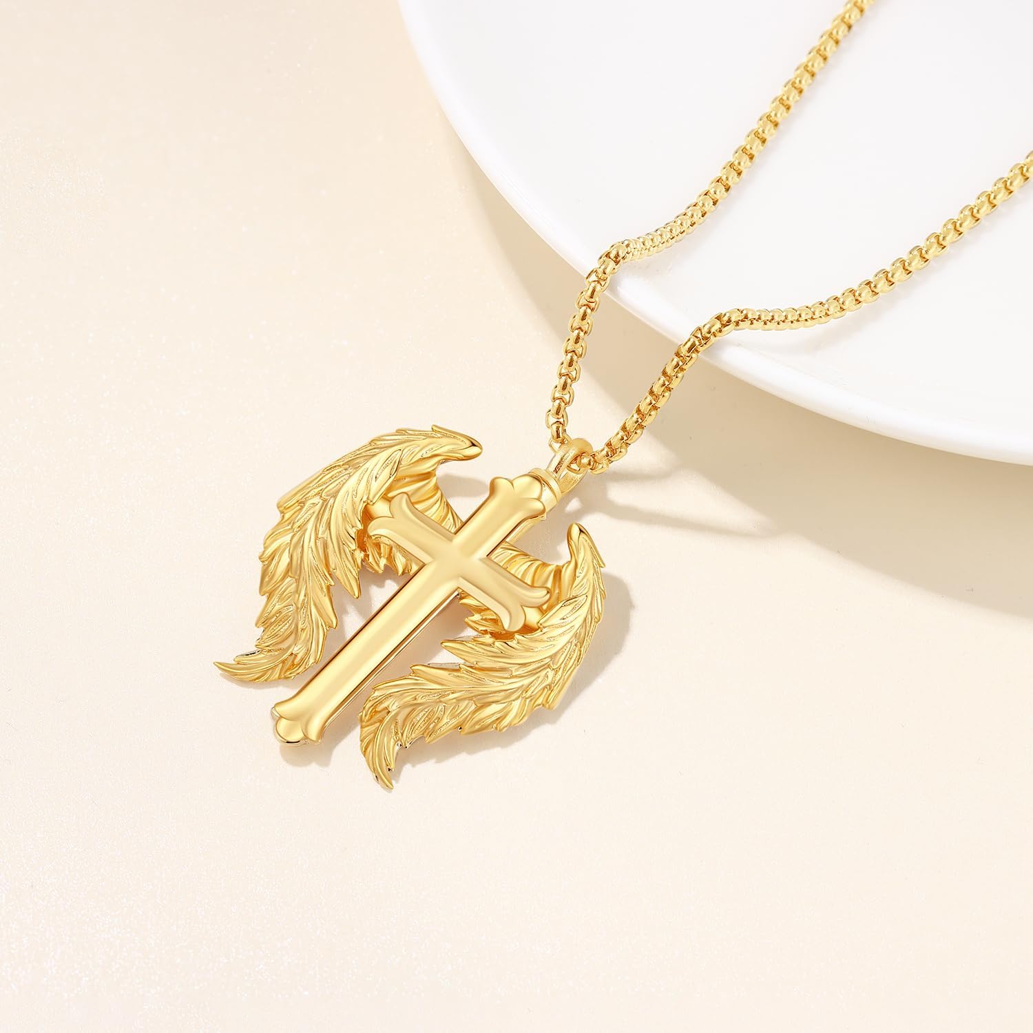 Aniu Cremation Jewelry for Ashes S925 Sterling Silver Urn Necklace Memorial Necklace for Human Ashes of Loved Ones Keepsake Locket Pendant for Men Women