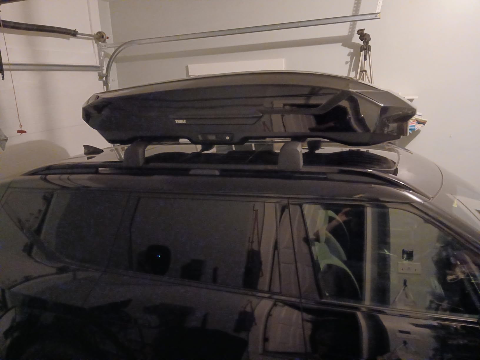Soft rooftop cargo carrier loaded for a road trip