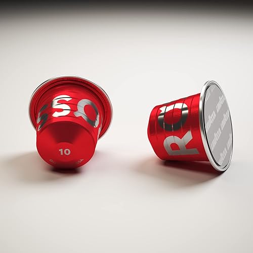 Miniatura 1 de Lavazza Qualita Rossa 80 Aluminum Coffee Capsules Compatible with Nespresso Original Machines, with Notes of Chocolate and Nuts, Arabica and
