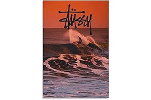 Stussy Dream Surfer Poster: Vintage Canvas Wall Art for Surfer Lovers
