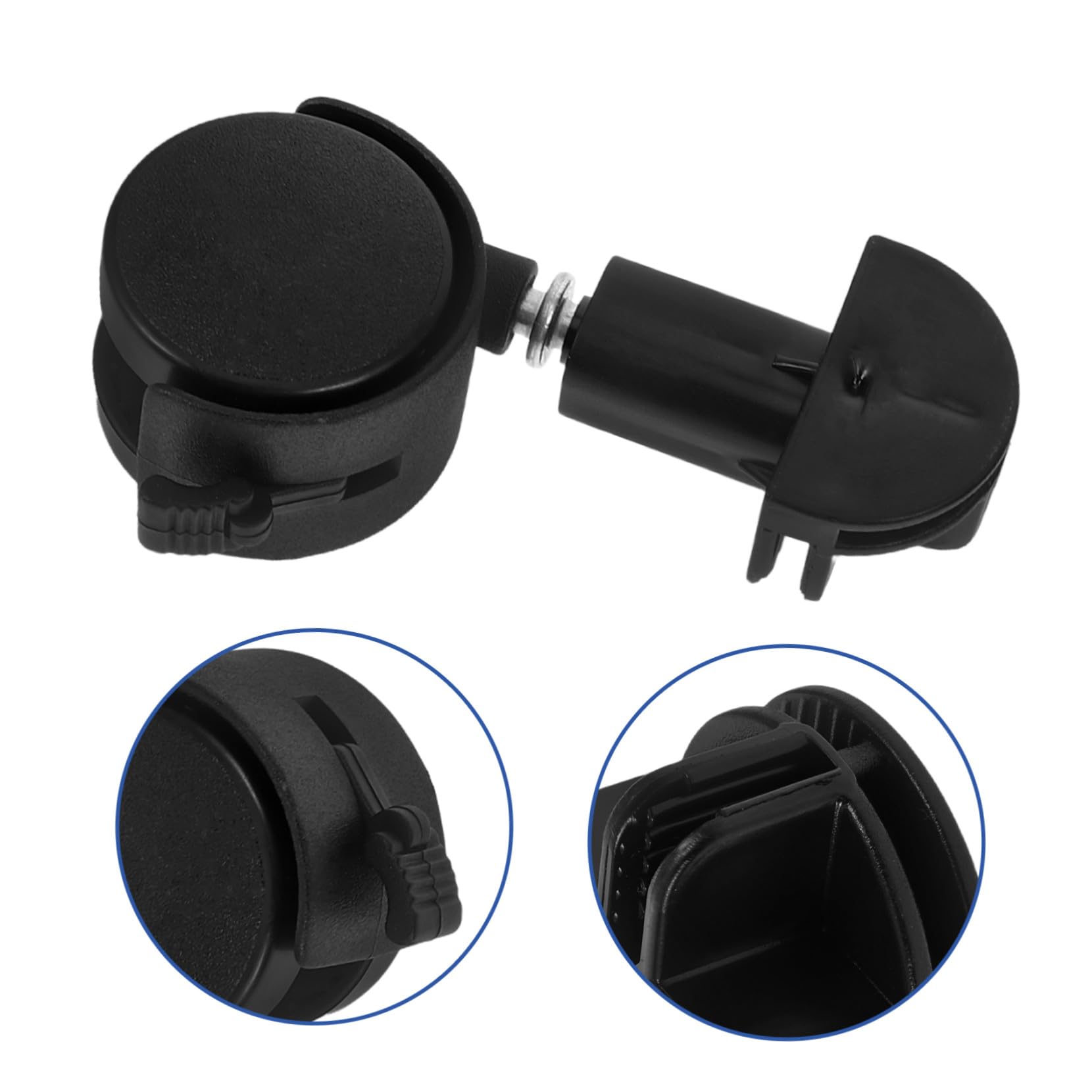 DOITOOL 4 Pièces Roues pour Cage à Animaux Roulettes et Durables Remplacement Compact Facile à Installer pour Cages Petits Animaux Roulettes avec Frein pour Mobilité Pratique
