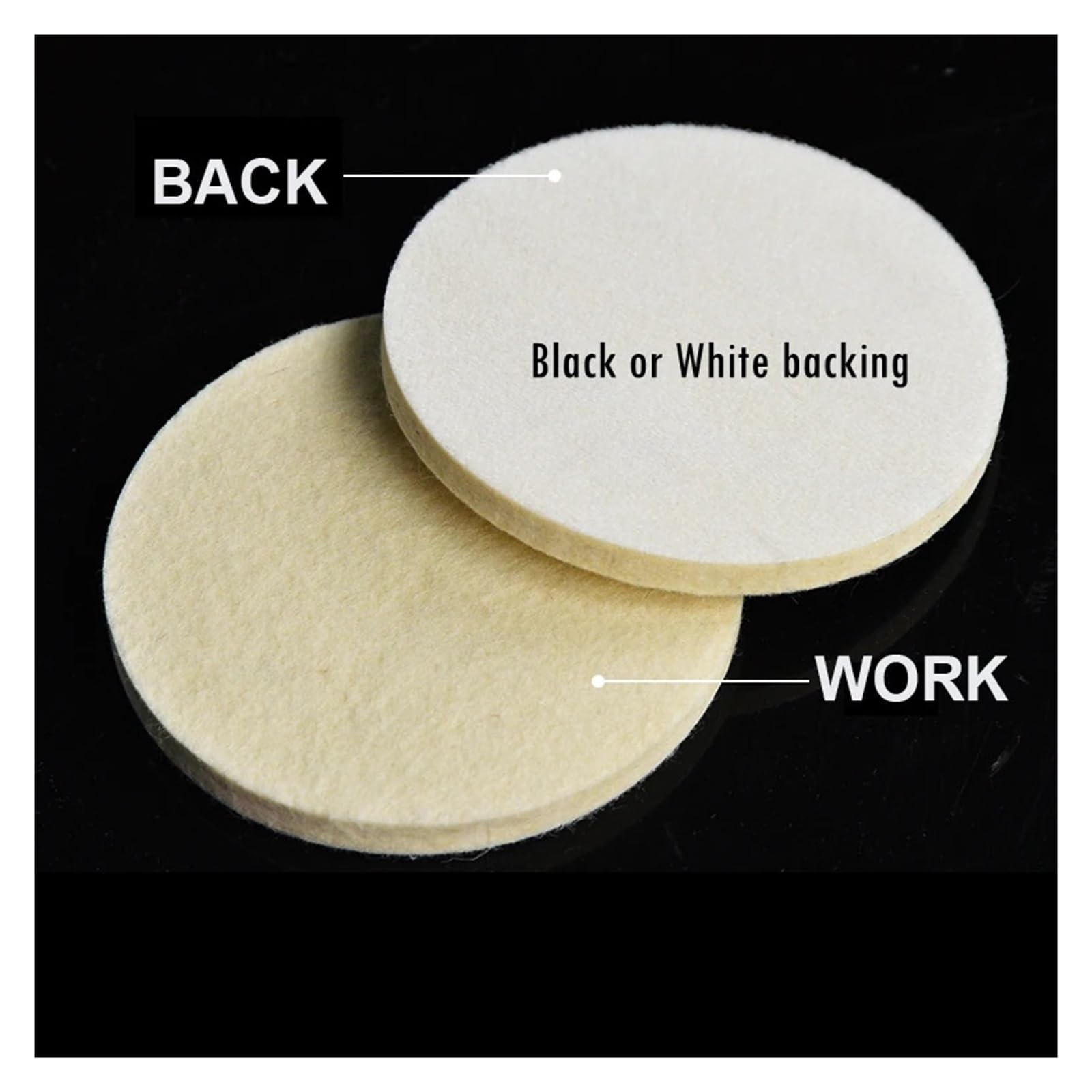 5 pz 2 "- 7" opzionale Floccaggio Feltro di Lana Ruota di Lucidatura Palla di Cera for Metallo Plastica Vetro Finitura A Specchio di Legno(4 inch 100mm)