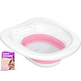 Sitz Bath, Sitz Bath for Toilet, Postpartum and Hemorrhoids Care, for Toilet Yoni Steam Seat, V Steaming, Sits Bath Kit for Women - Collapsible, Use with Soak