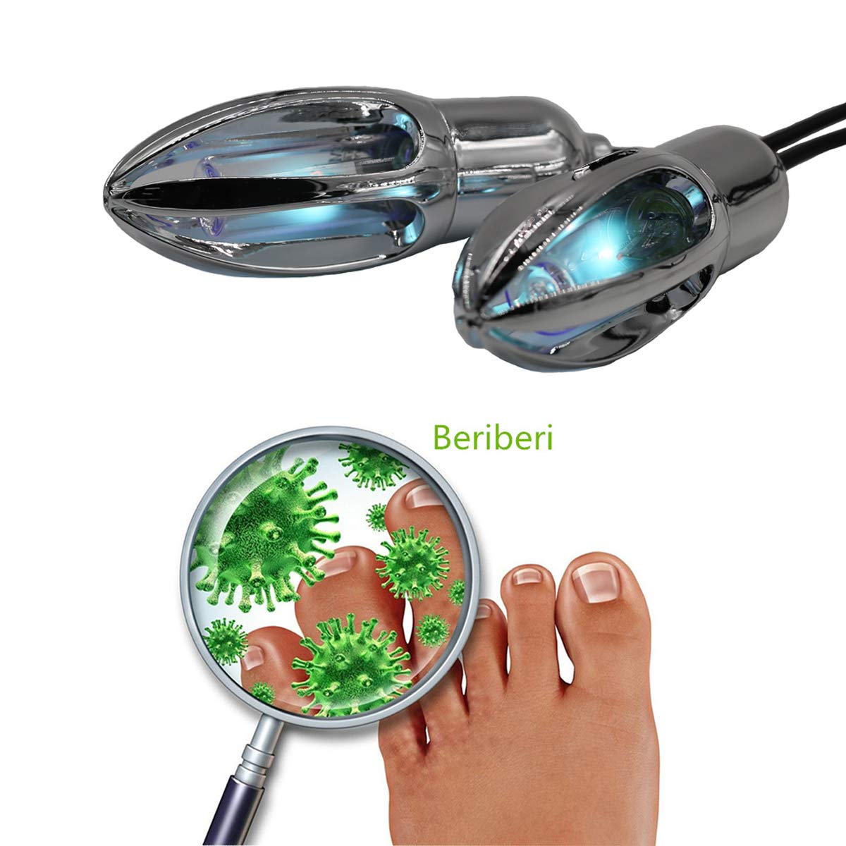 Ayaprak - Desodorante UV para zapatos, desinfectantes ultravioleta, secado de esterilización con ozono, 10 W