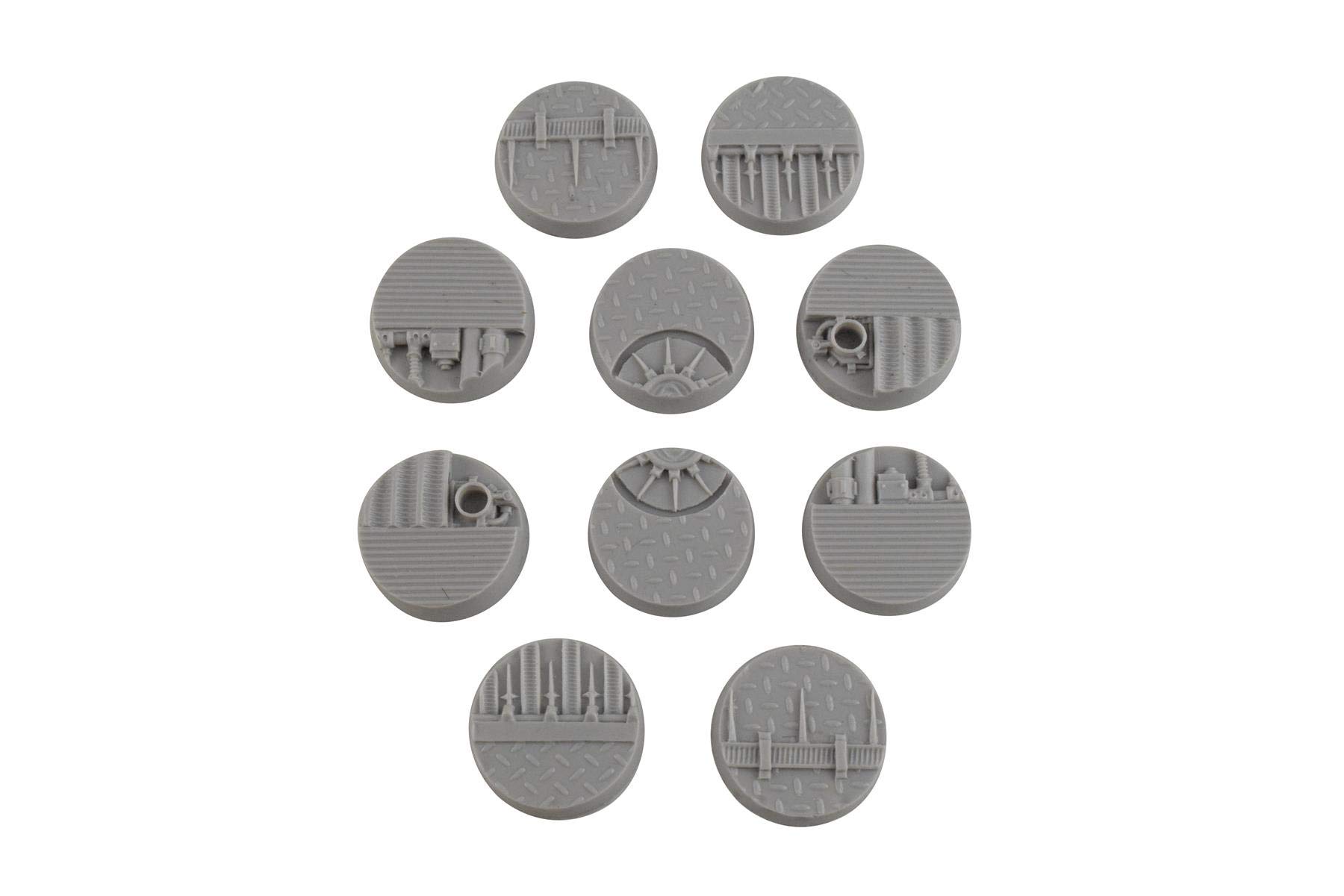 Ironbuta 6 Bases 25mm Street – Miniaturas Scifi Alien Para Warhammer, D&D, Pathfinder Y Infinity