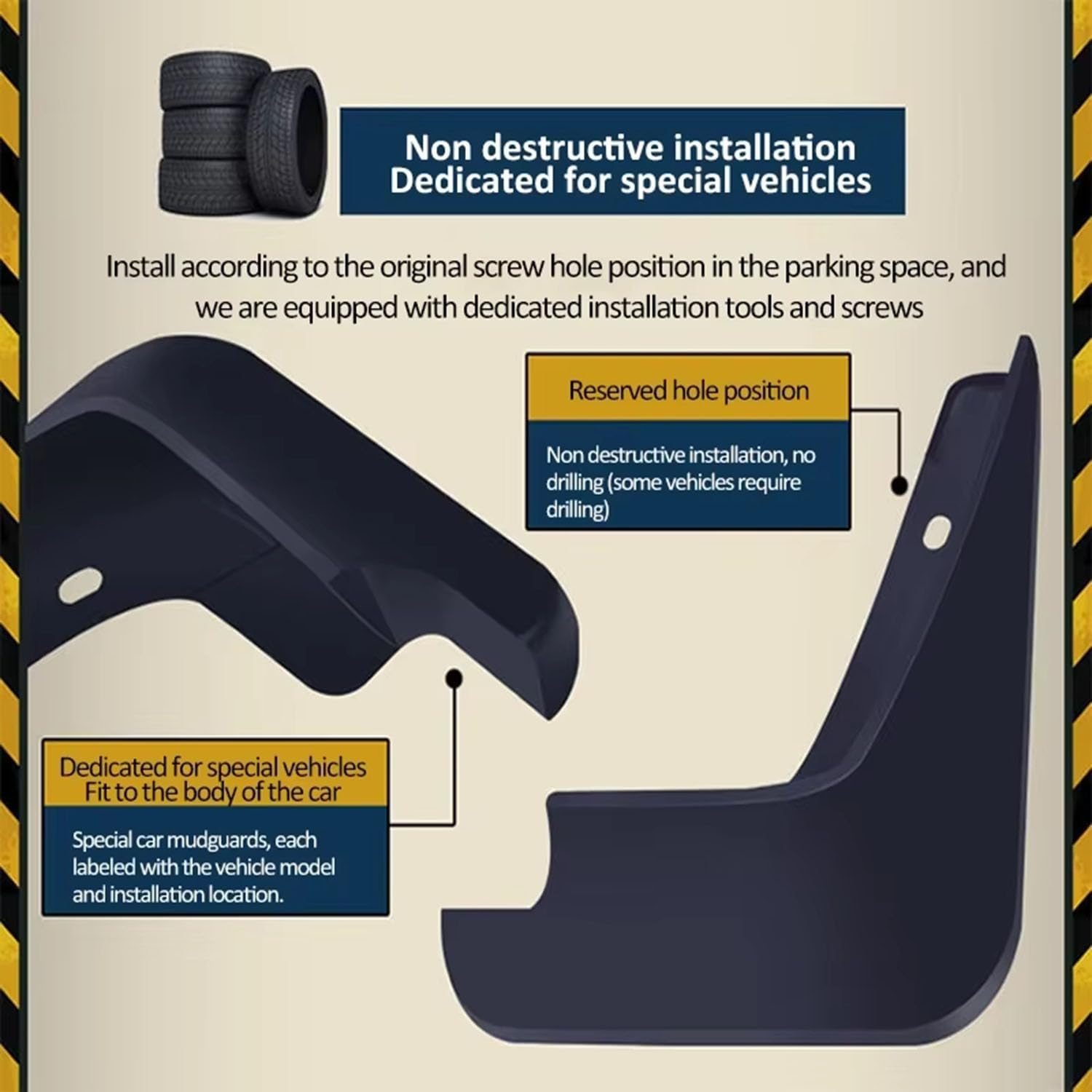 Car Mud Flaps for Porsche Macan 2014-2025 Custom Fit Splash Guards Fender Flares Front Rear Mud Guards Protects Vehicle from Dirt Rocks & Snow