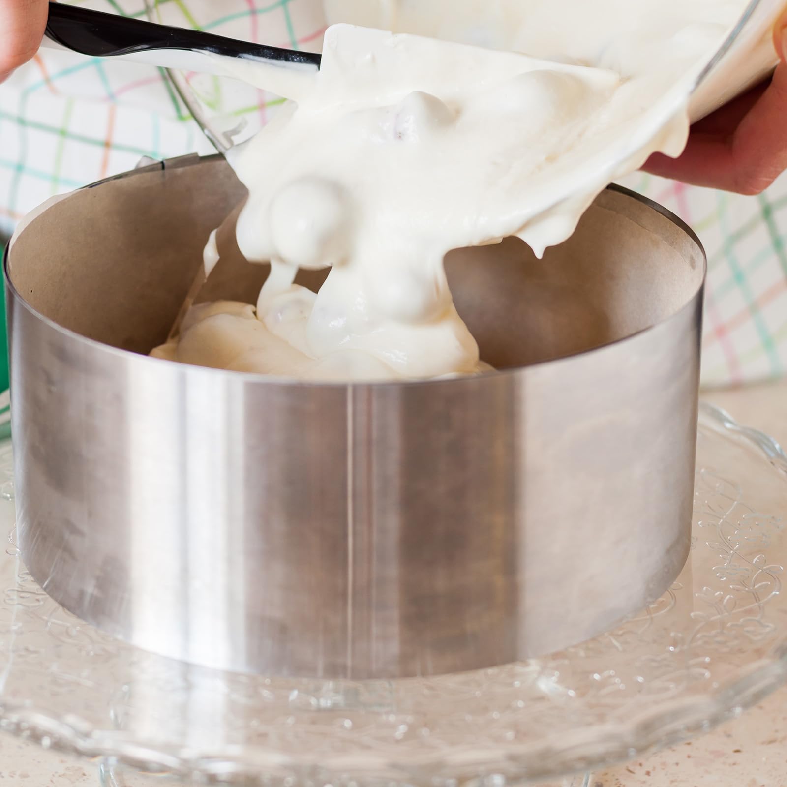 Amazon.com: HARFINGTON 2PCS Round Cake Ring 2 x 2 Inch Seamless