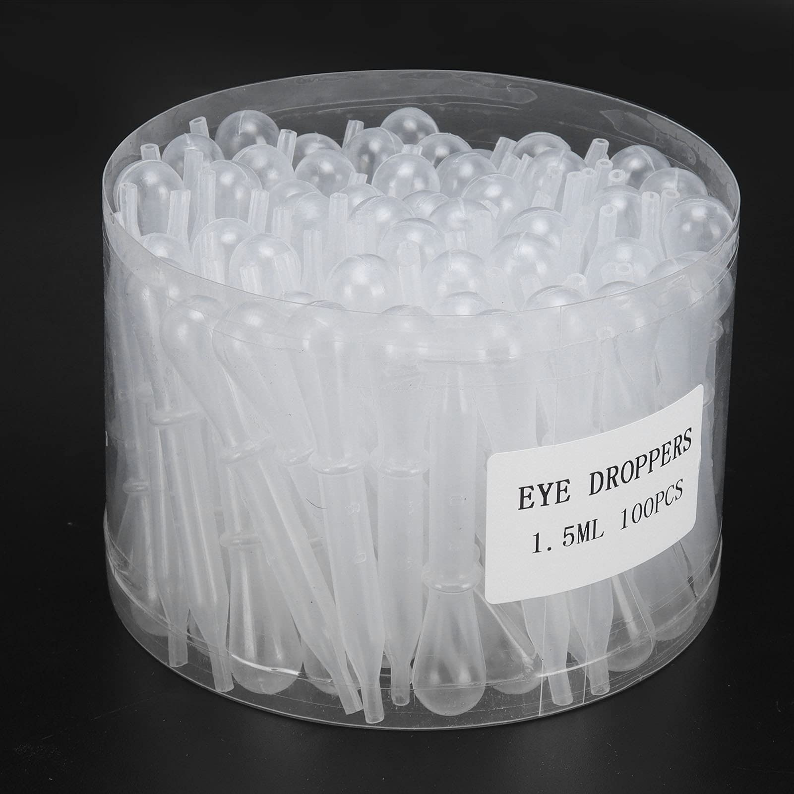 Gavigain 100PCS 1.5ml Dropper Pipette Liquid Transfer, Airbrush Paint Art Supplies Accessory for Pigment Extraction