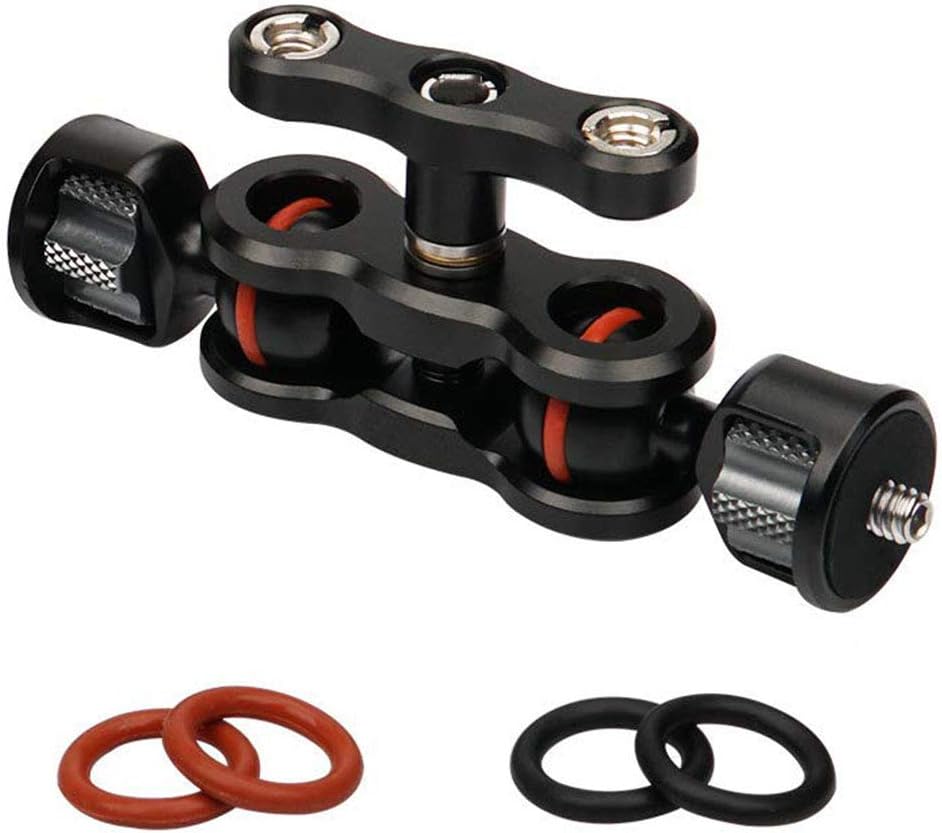Articulating Viper Magic Arm with Double Ball Heads (1/4" Screw) Camera Rig Monitor Vlogger Mount for for DSLR, LCD Monitor, Gopro, Microphone, Video Monitor and Ring Flash Light