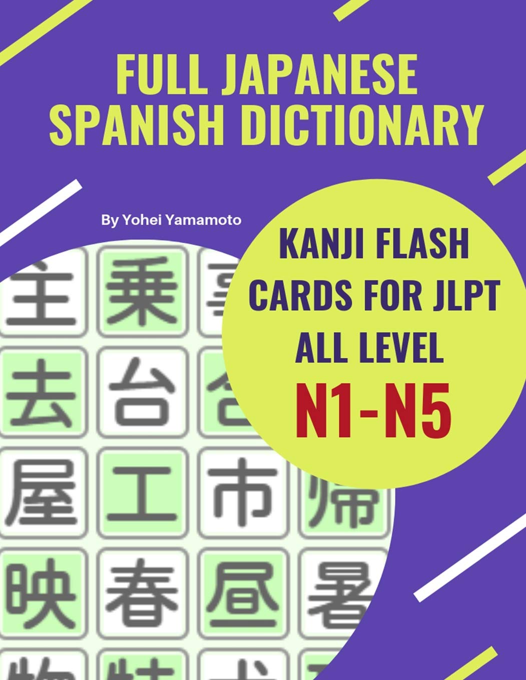 Buy Full Japanese Spanish Dictionary Kanji Flash Cards for JLPT All
