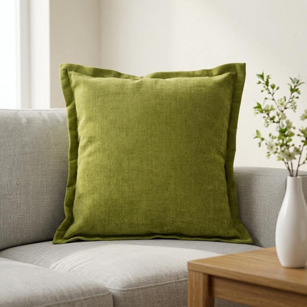 2 Pack Square Throw Pillow Covers Boho Couch Sofa Pillow Case, 18x18 Inch