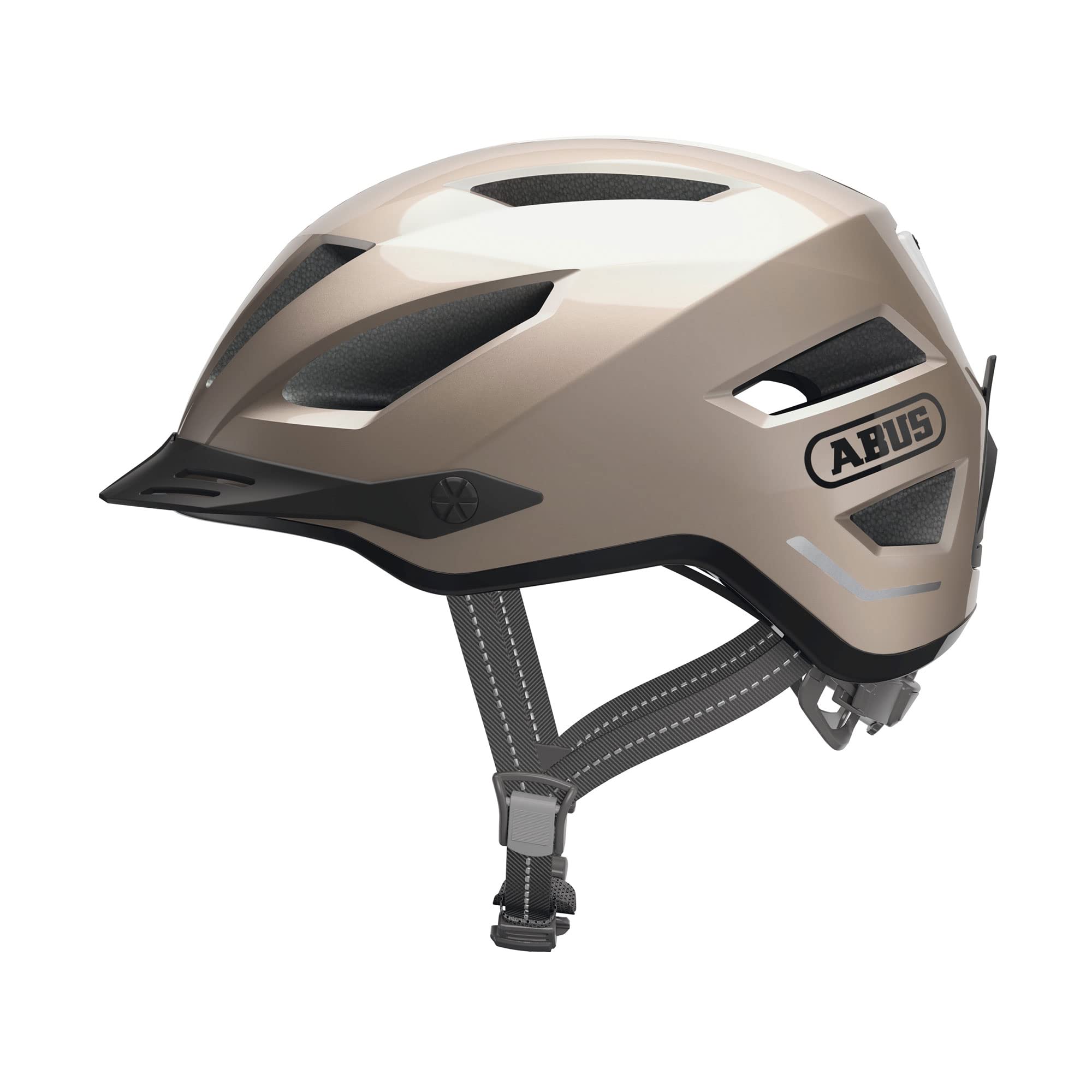 ABUS city helmet Pedelec 2.0 - bicycle helmet with rear light and rain cover - for city traffic - for men and women