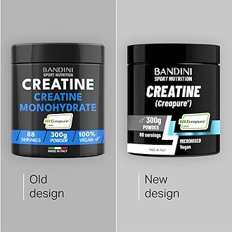 Bandini® Creatine CREAPURE® Pure Powder Monohydrate - 300g for 88 Servings - 100% Vegan - Pure and Clean Creapure Supplement for Sport, Gym, Strength & Pre Workout - No fillers - for ATP and Recovery