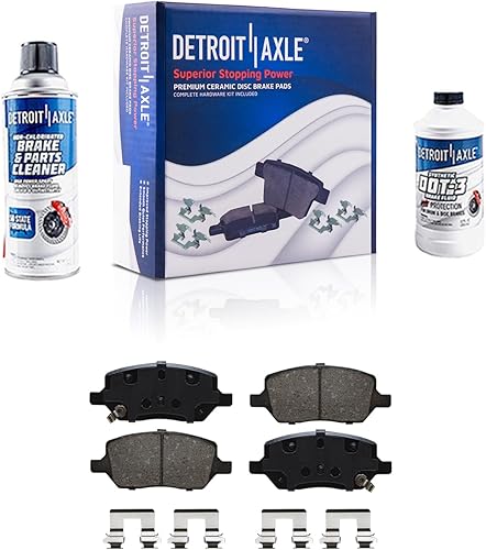 Miniatura 21 de Detroit Axle - Pastillas de Freno Delantero para Ford Fusion Lincoln MKZ Zephyr Mercury Milan Mazda 6, Pastillas de Freno Cerámica Reemplazo