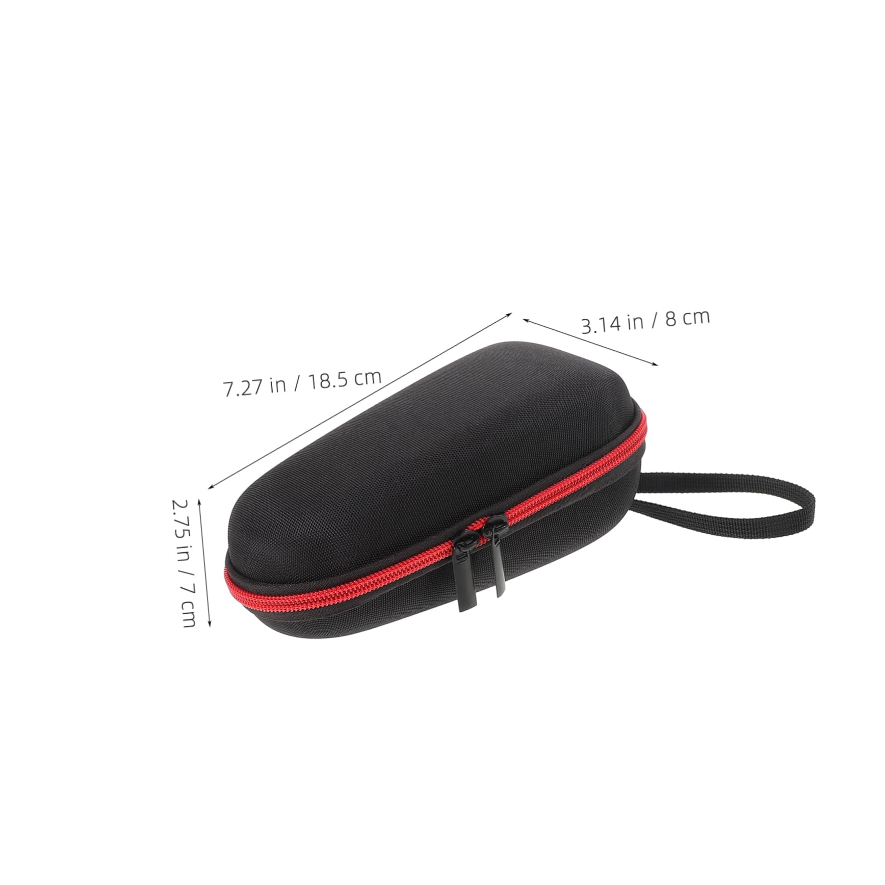 PACKOVE Hard Travel Storage Bag for Men Hair Clipper Shockproof Shaver Case with Wrist Wrap Compact Organizer for Electric Razors for Travel Office Use