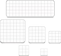 Vista 1 de Bloques de sellos acrílicos transparentes de 6 piezas, herramientas con líneas de cuadrícula para álbumes de recortes, manualidades