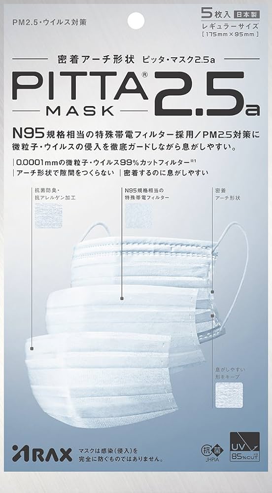 Amazon.co.jp: ピッタマスク(PITTA MASK)2.5a PM2.5・ウイルス