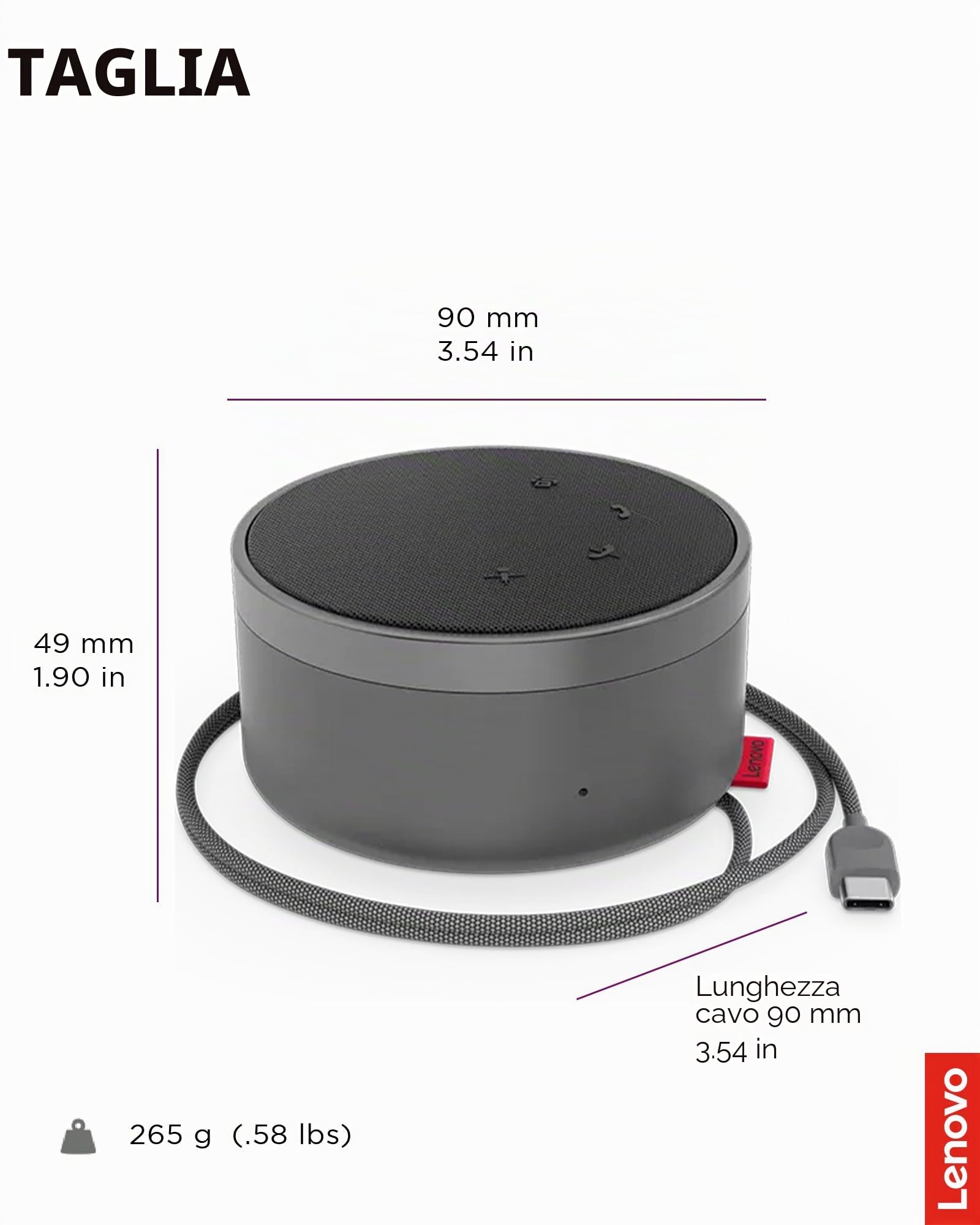 Lenovo Go Wired Vivavoce