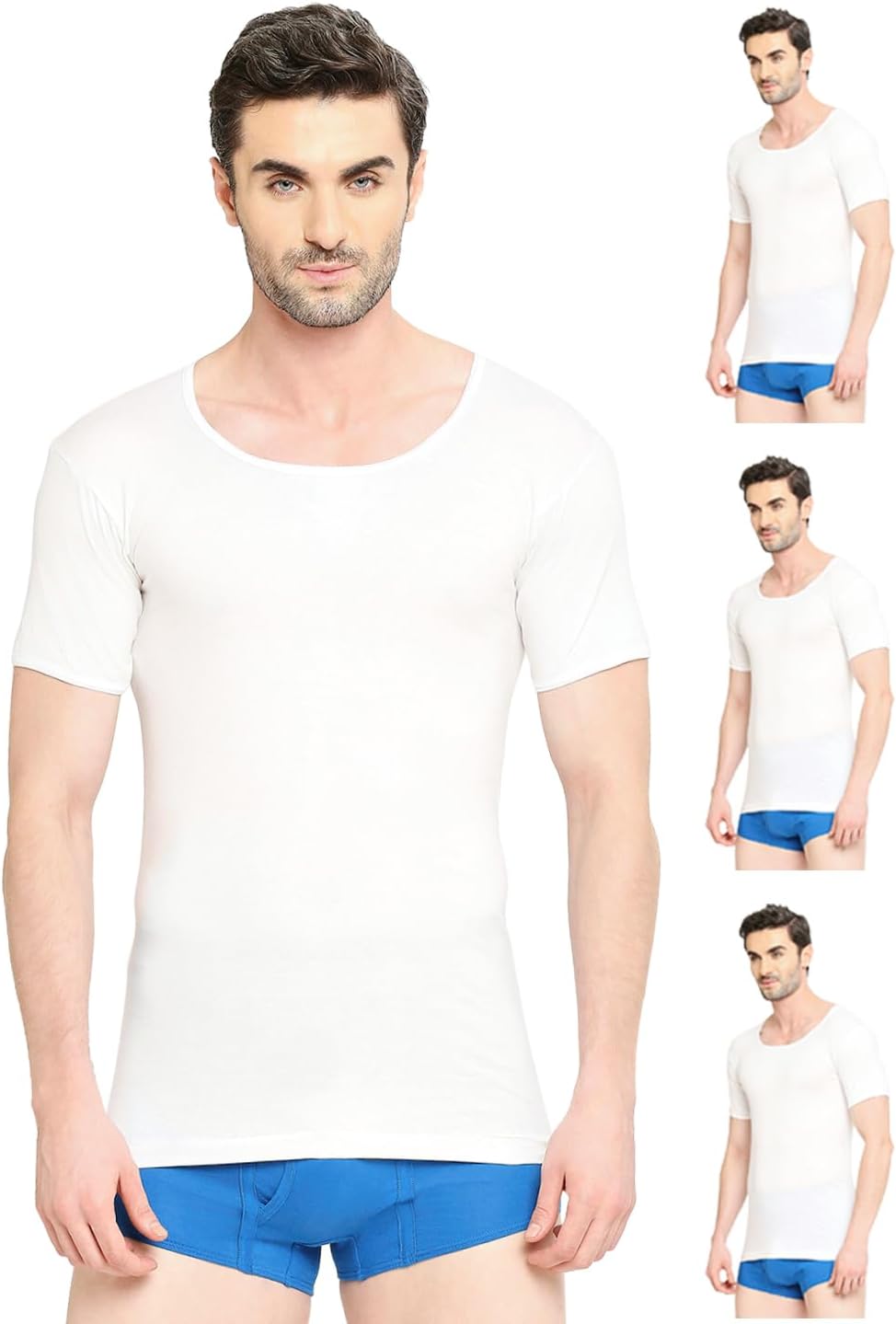 VIP Supreme Men's Half Sleeve Pure Cotton Regular Fit Vest | Inner Vest Combo For Men