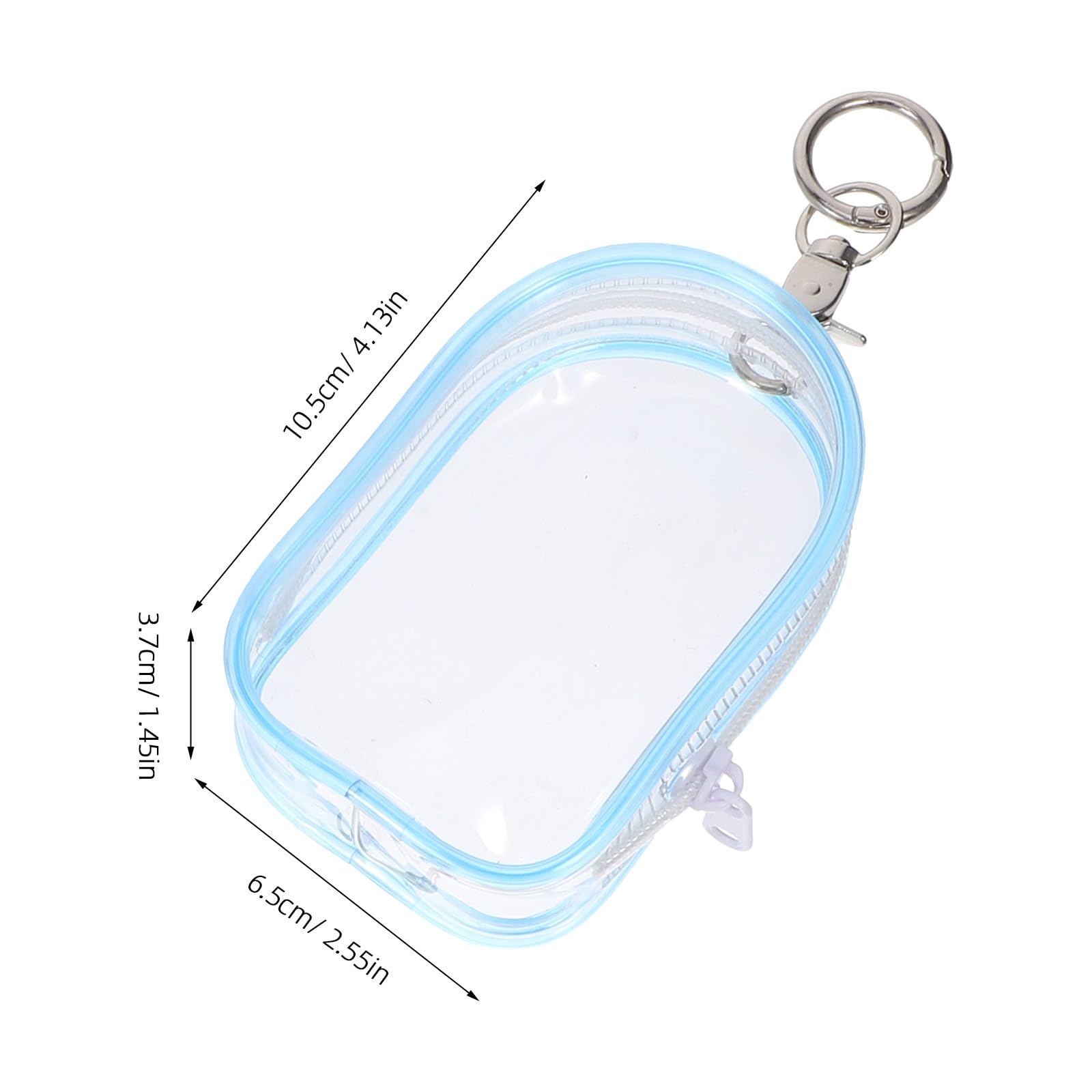 Bolsa de Exhibición Transparente de Plástico para Figuras y Muñecos con Cremallera, Forma Esférica y 6 Unidades para Almacenamiento y Transporte Cómodo