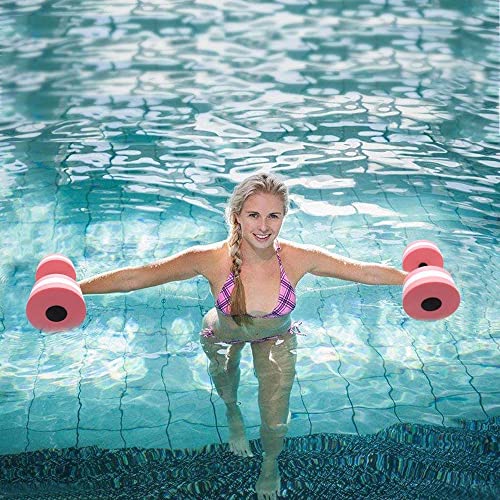 Anoudon 1 paar Aqua Fitness Barbells schuim halters handbars zwembad weerstand oefening waterhalters EVA halters… - Image 6