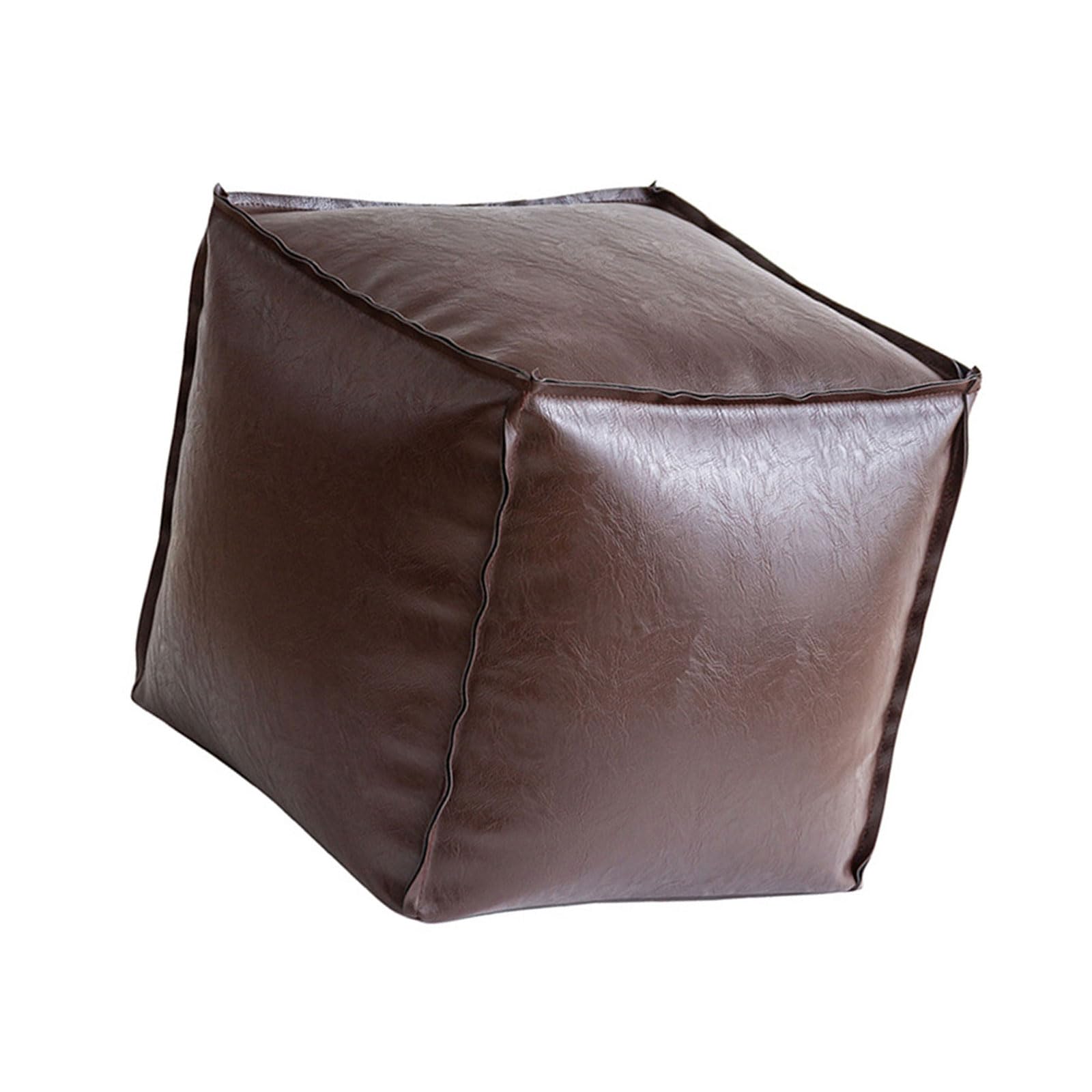Conception de siège tabouret de rangement en cuir PU gain de place maison