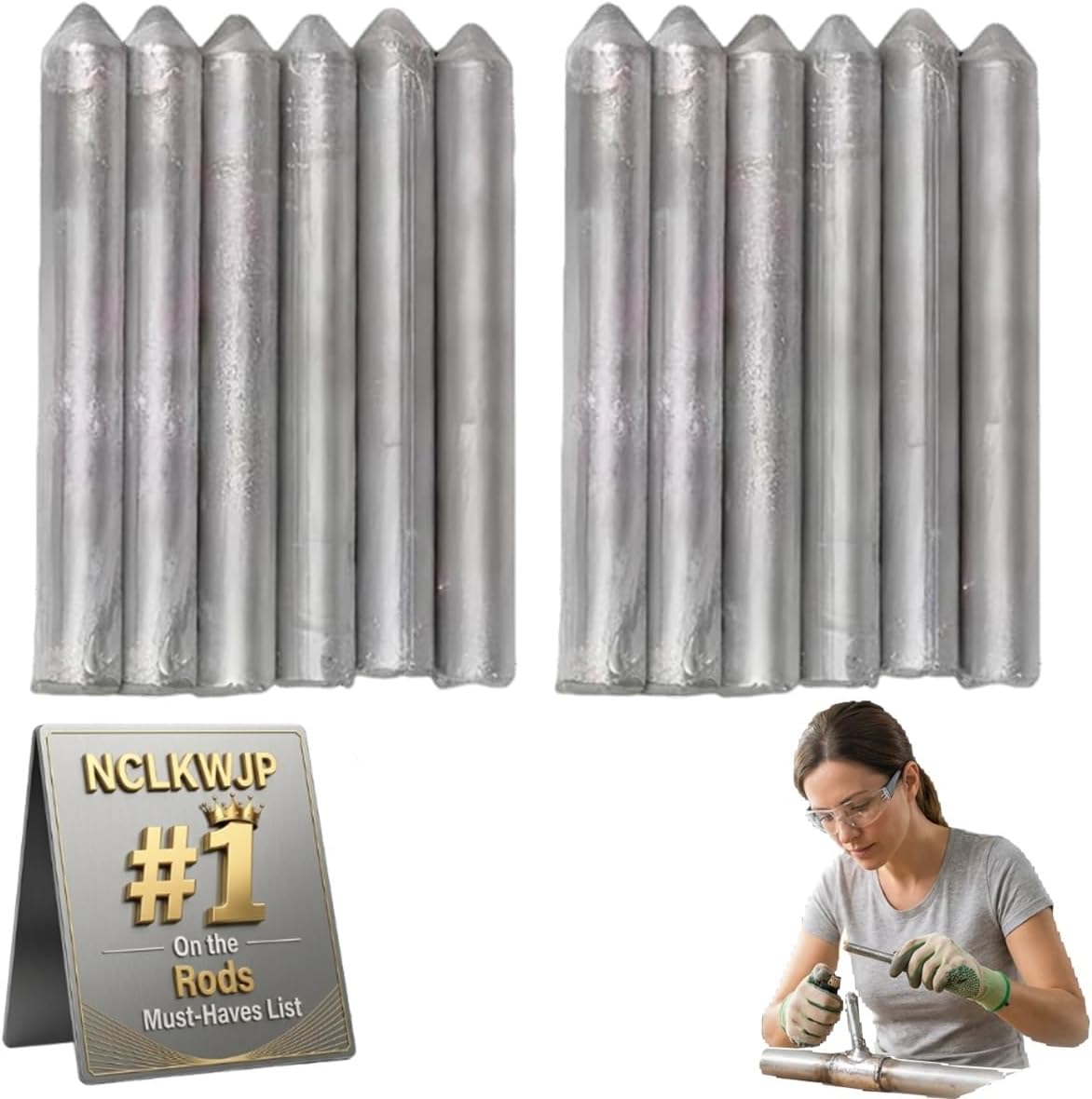 Varillas de Soldadura de Aluminio Baja Temperatura 12 Unidades miniatura 1