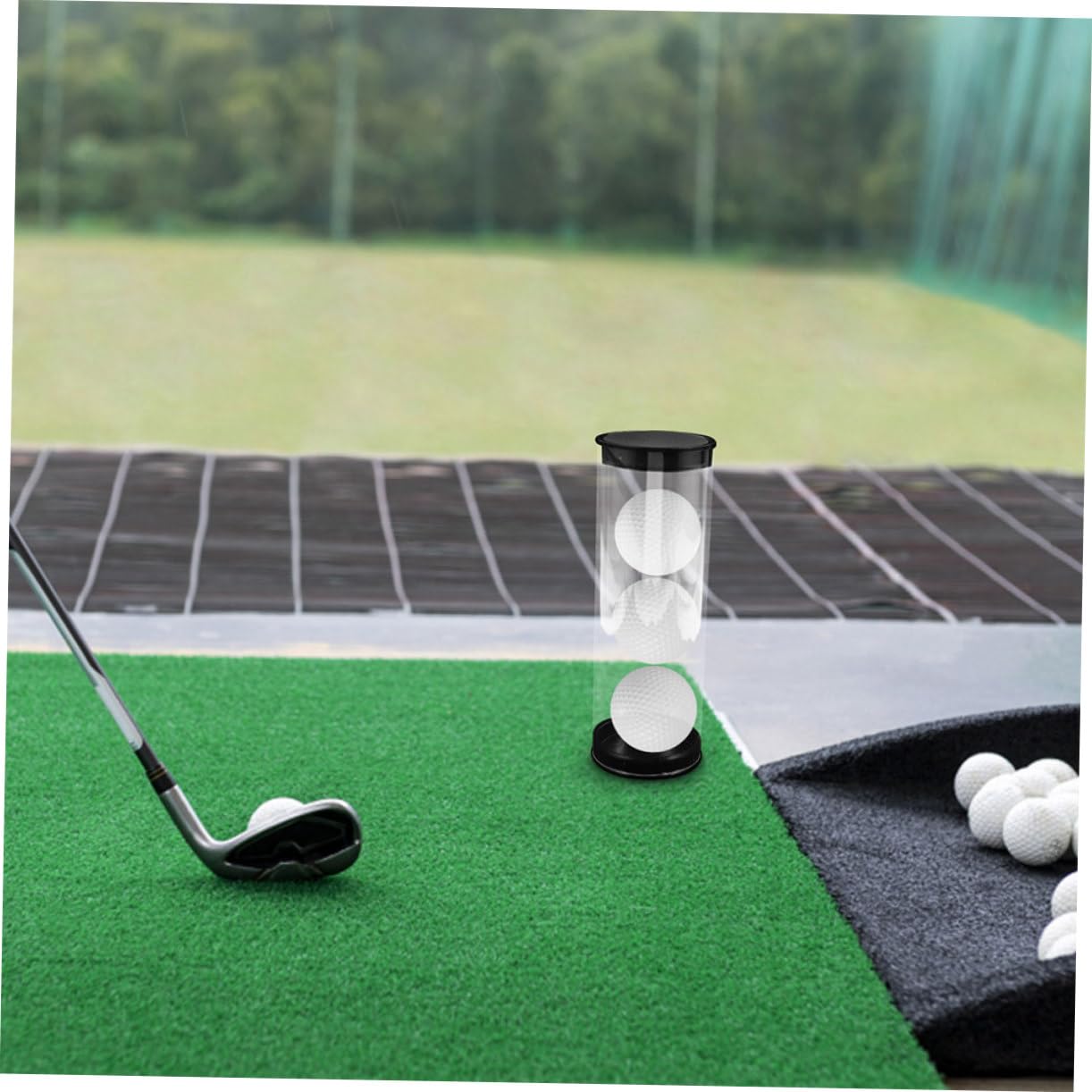 BESTonZON Contenitore Trasparente per Palline da Golf in PVC 2 Pz