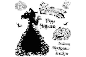 Happy Halloween Clear Silicone Stamps: Unleash Spooky Expressions in Your Crafts