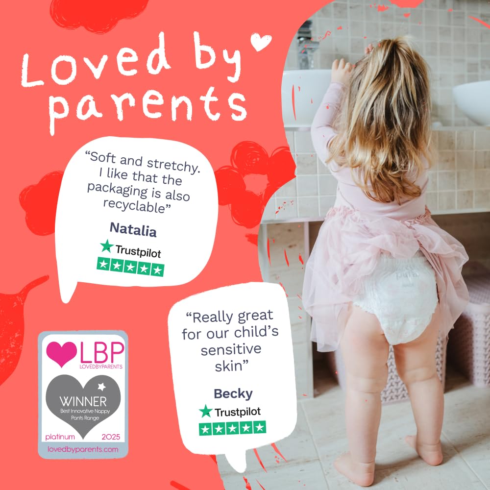 Pura Milieuvriendelijke babyluiers, maat 6 (13 kg ), 6 x 20 luiers (in totaal 120), maandverpakking, ultrazachte luiers voor de gevoelige huid, biologisch katoen, lekbescherming tot