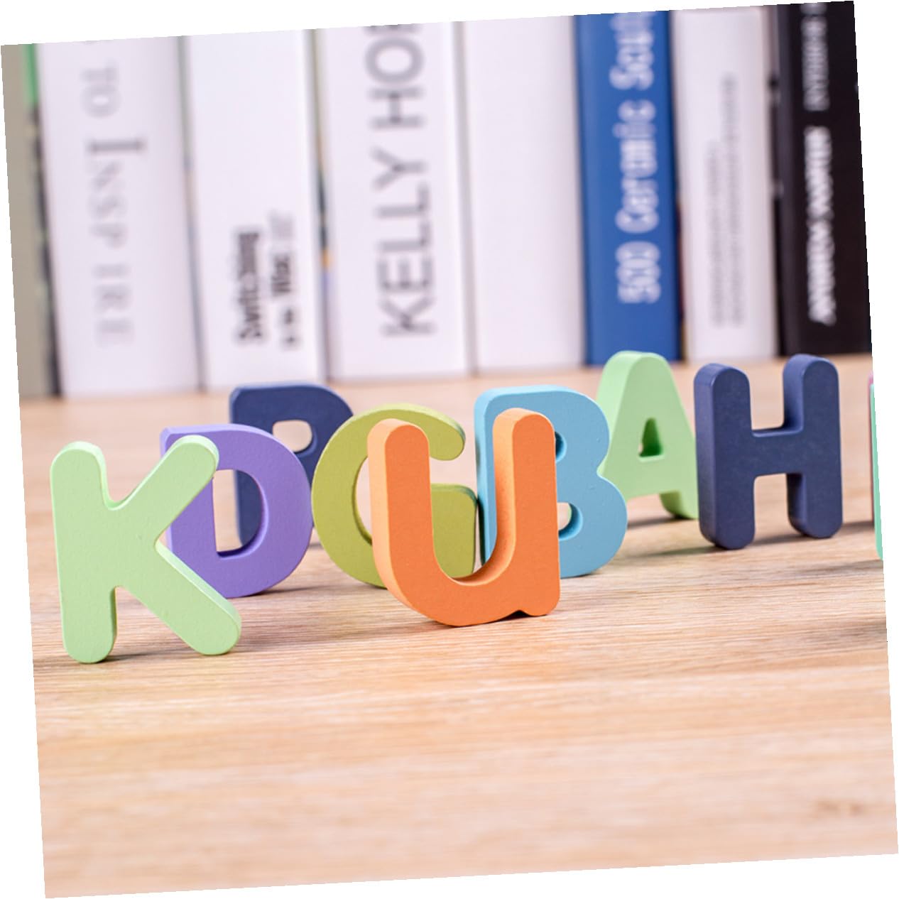 Puzzle di Lettere e Numeri in Legno 4 Pezzi, Blocchi Educativi