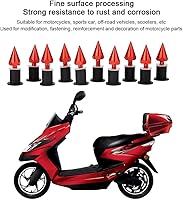 Vista 2 de Akozon Parabrisas Pantalla Viento Spike M5 Tornillos Tuercas Motocicleta Modificación Accesorios (Rojo)