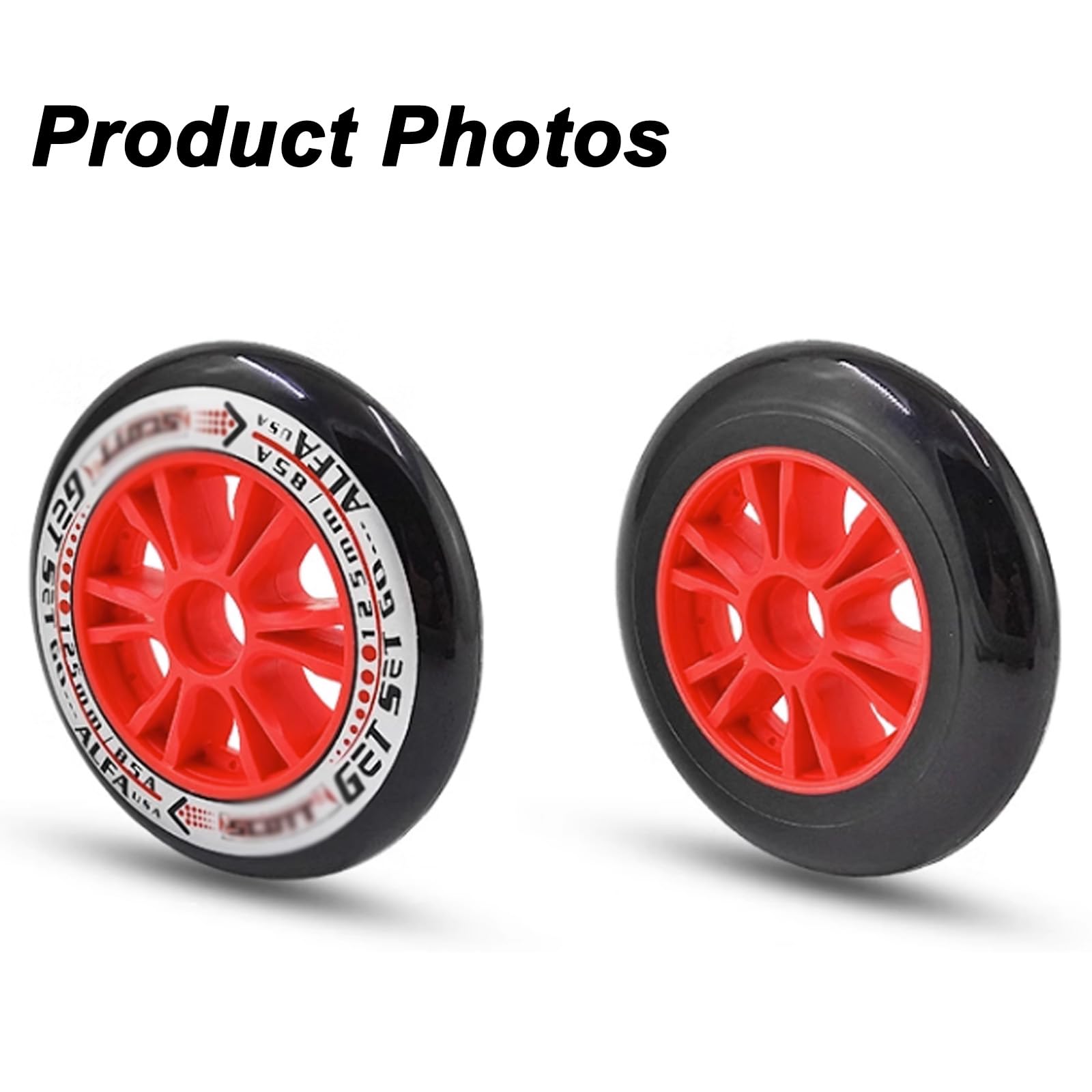 Amazon.co.jp: 85A 125MMインラインスケートホイール、ローラー