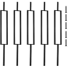 Wrought Iron Balusters Staircase,10 Pack 1/2 "Baluster with Screws Metal Spindles Deck Balusters Stylish,Balusters for Staircase Interior,Deck Railing for Outdoor Stair Deck Porch