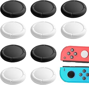 teasteam 10 Piece Kit Thumb Grips Silicone Caps for Nintendo Switch Joystick Covers Joystick Switch Protection Non-Slip Co…