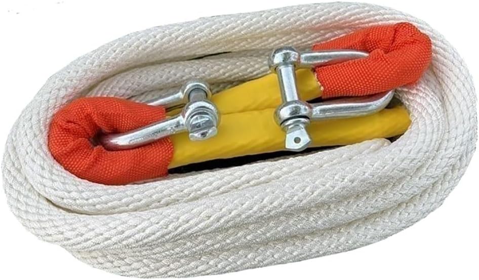 Recovery Strap(1" X 16ft) 66,138lbs Tow Straps Heavy Duty with Loops Nylon Off Road Tow Rope with 2 U-Ring Shackles for Trucks Pickup Tractor SUV UTV ATV(7 m/5 tons)