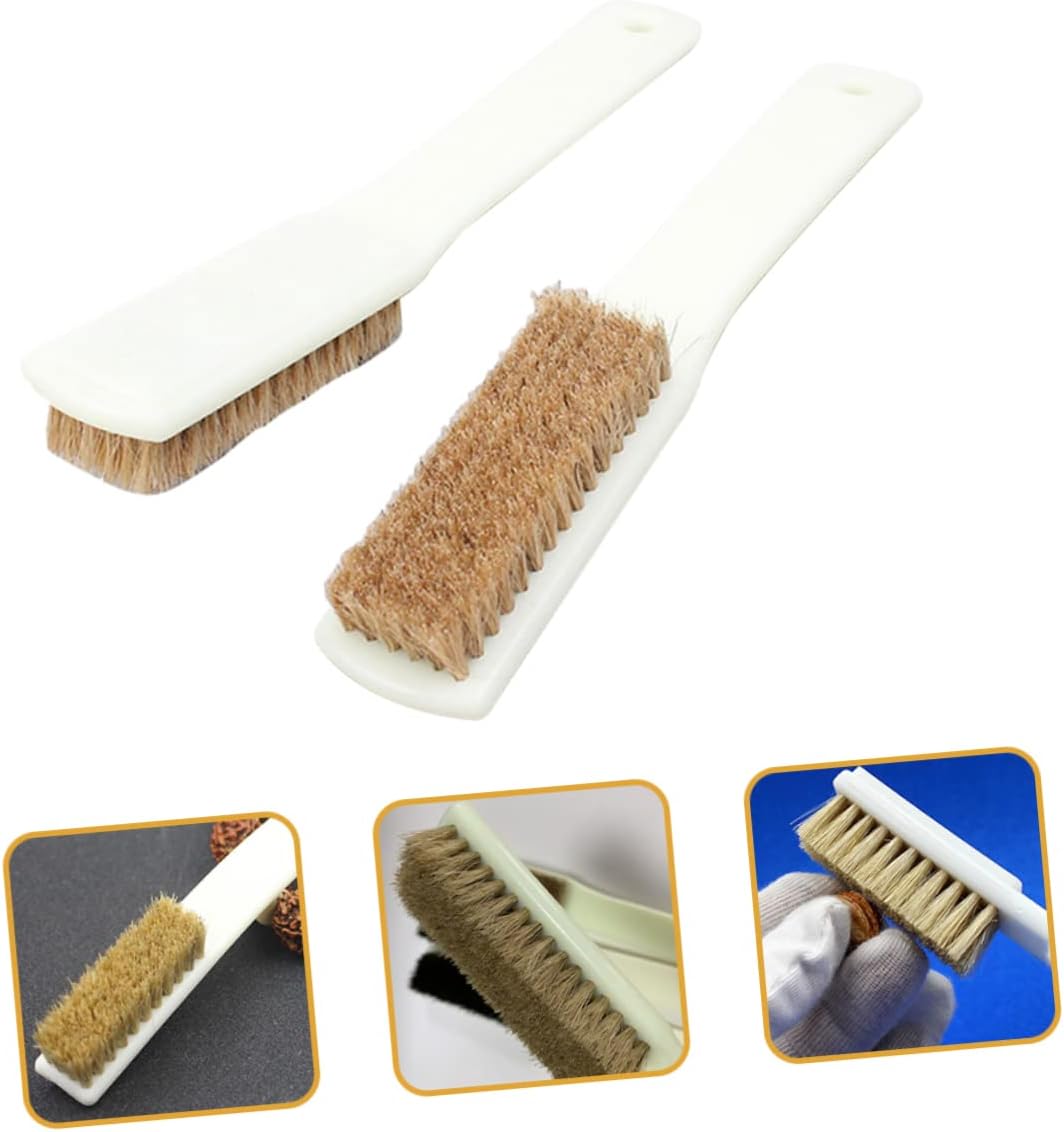 2pcs Bouldering Brush with Boars Hair Bristles for Rock Cleaning Handle for Climbing Enthusiasts for Chalk Removal and Stone Maintenance